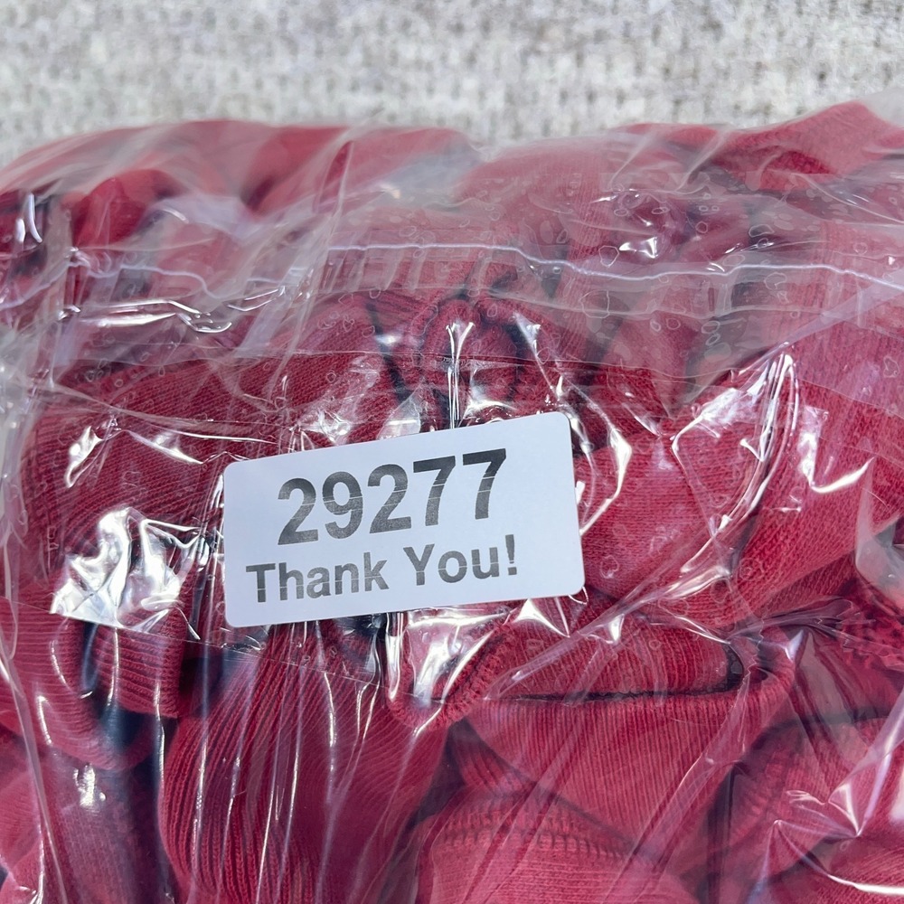 Vintage Y2K Gap Hoodie Men XL Red Gray Sweatshirt Sweater Spell Out 2000s - Picture 12 of 12